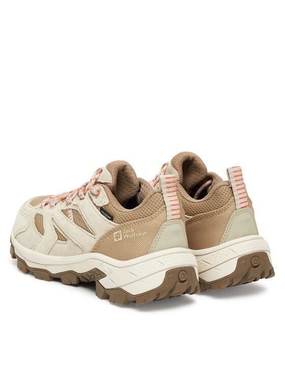 Треккинговые ботинки Vojo Tour Texapore Low A62069 Jack Wolfskin, бежевый — фото 3