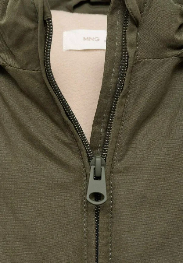 Детская зимняя куртка Mango Kids, Khaki — фото 3