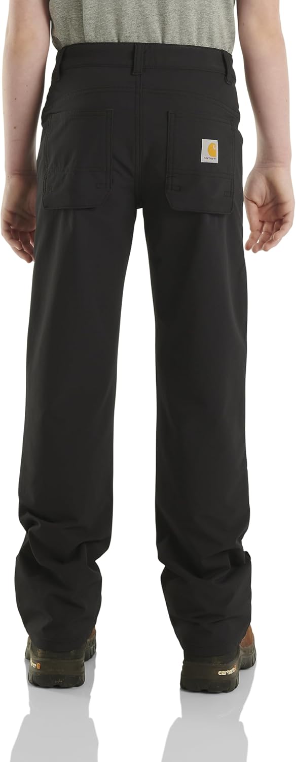Легкие прочные рабочие брюки Carhartt Boys Flex свободного кроя, Caviar Black — фото 3