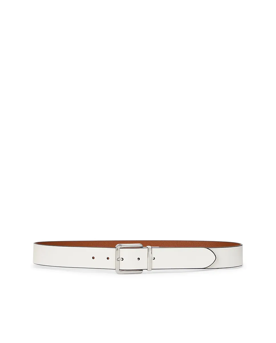 

Женский двусторонний кожаный ремень Lauren Ralph Lauren, белый