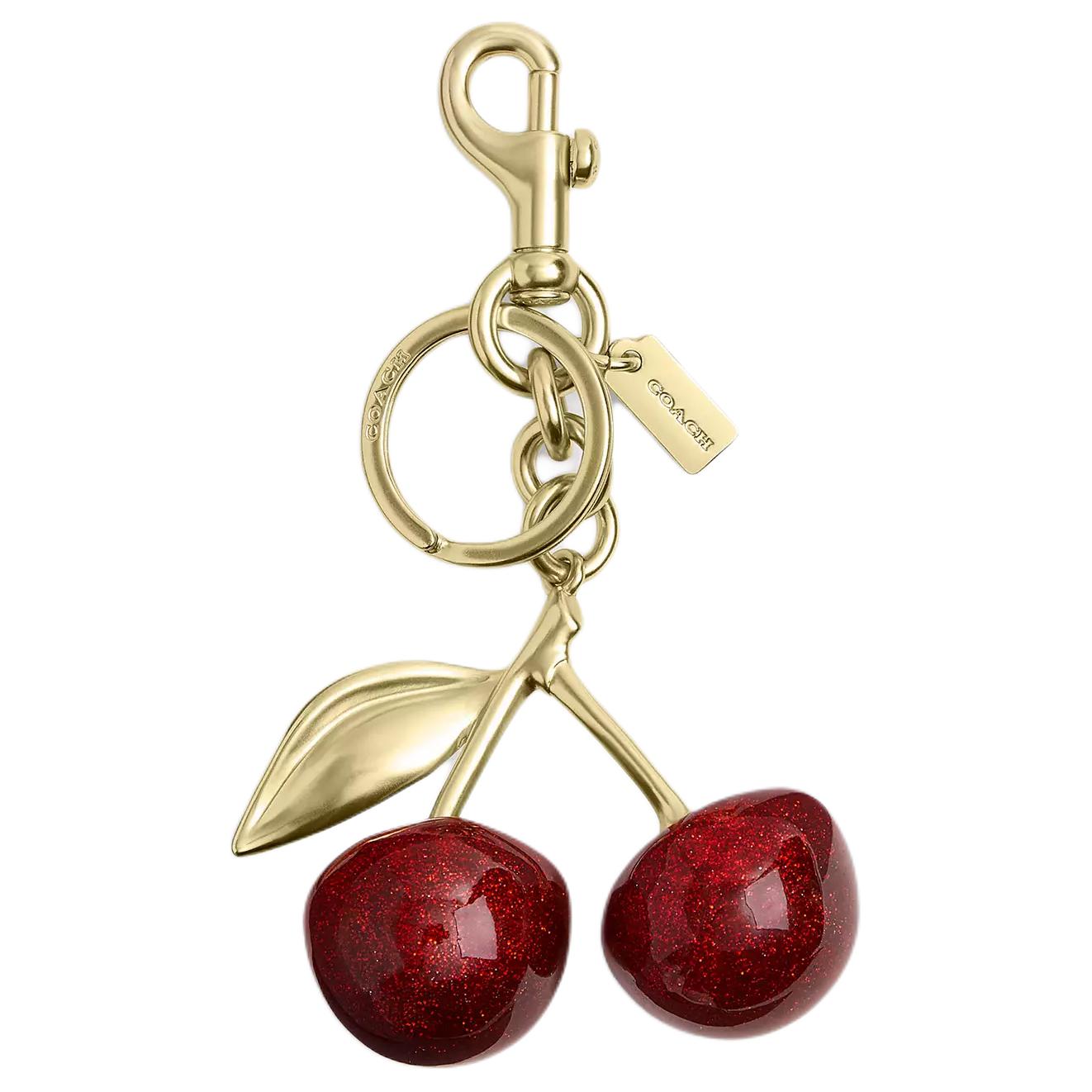 

COACH Блестящий брелок для сумки из смолы, Red