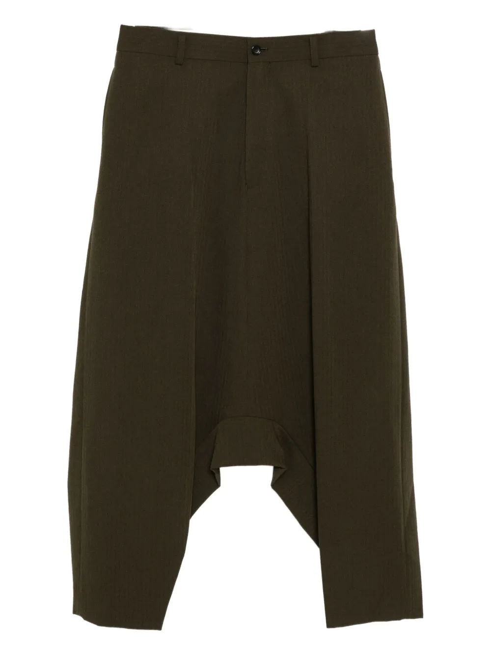 

Шерстяные шорты с заниженной промежностью Comme des Garçons Homme Plus, зеленый