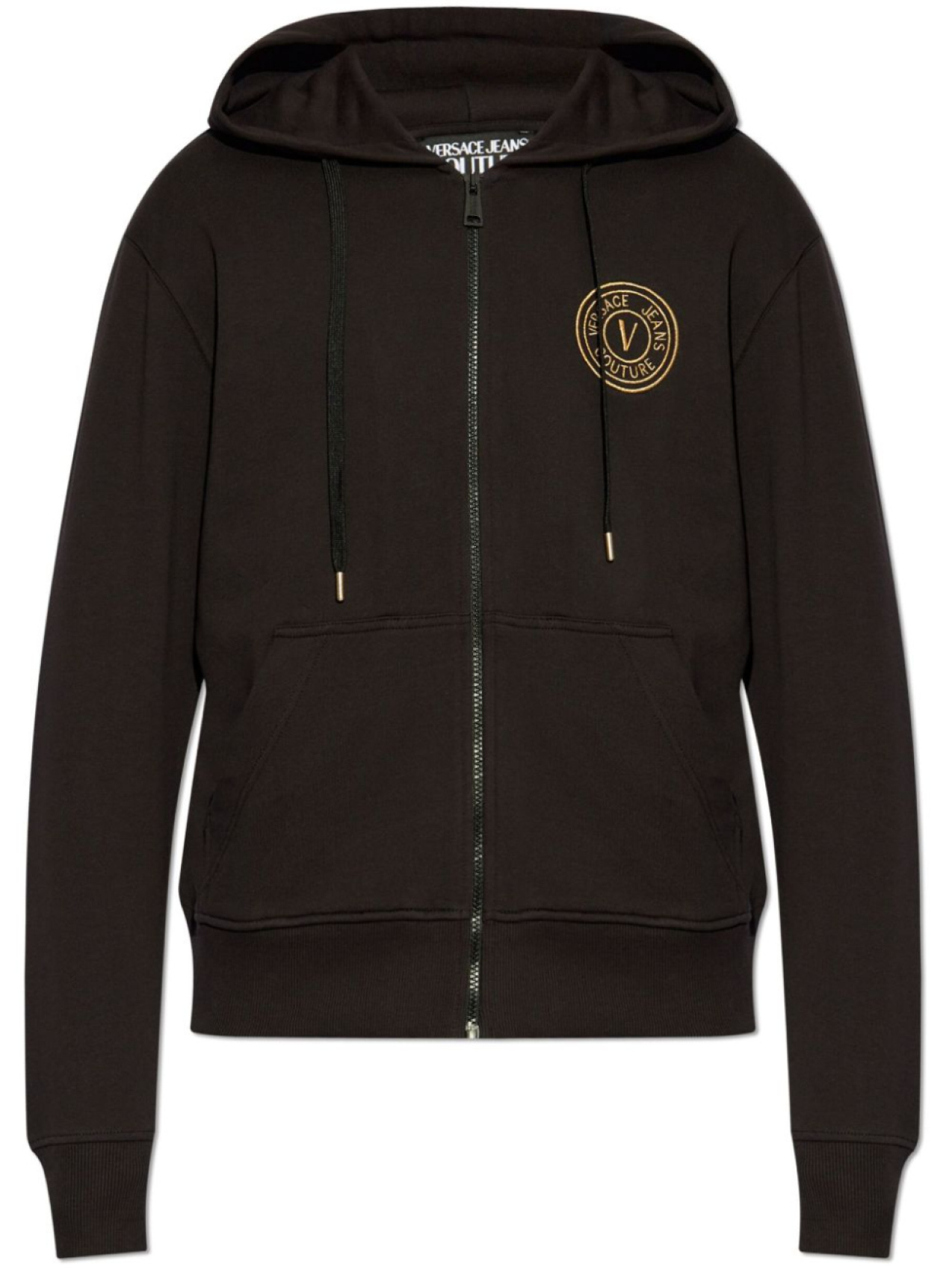 

Versace Jeans Couture худи с вышитым логотипом, черный