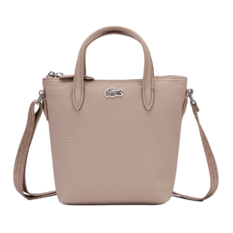 

LACOSTE Серебряная металлическая сумка-шопер, Khaki