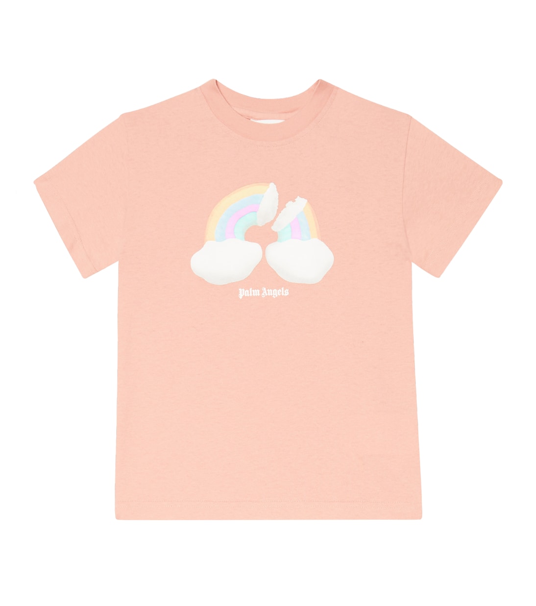 

Футболка из хлопкового джерси с принтом Palm Angels Kids, Pink Multicolor