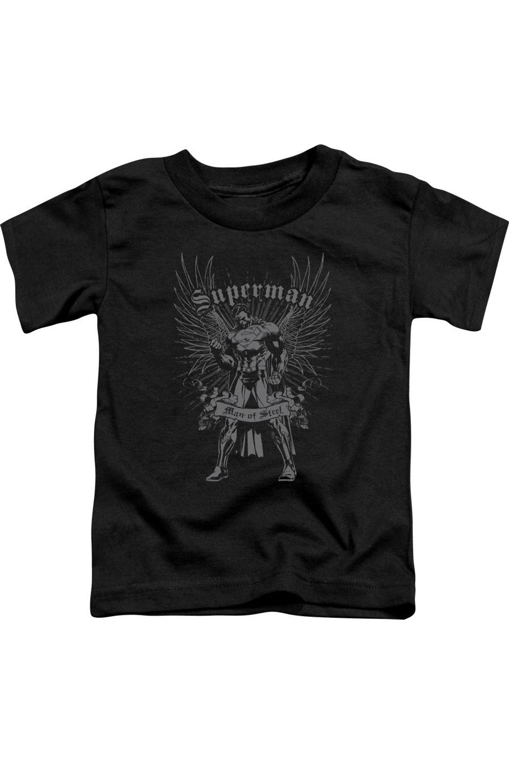 

Футболка с коротким рукавом Superman Steel для малышей Gildan, черный