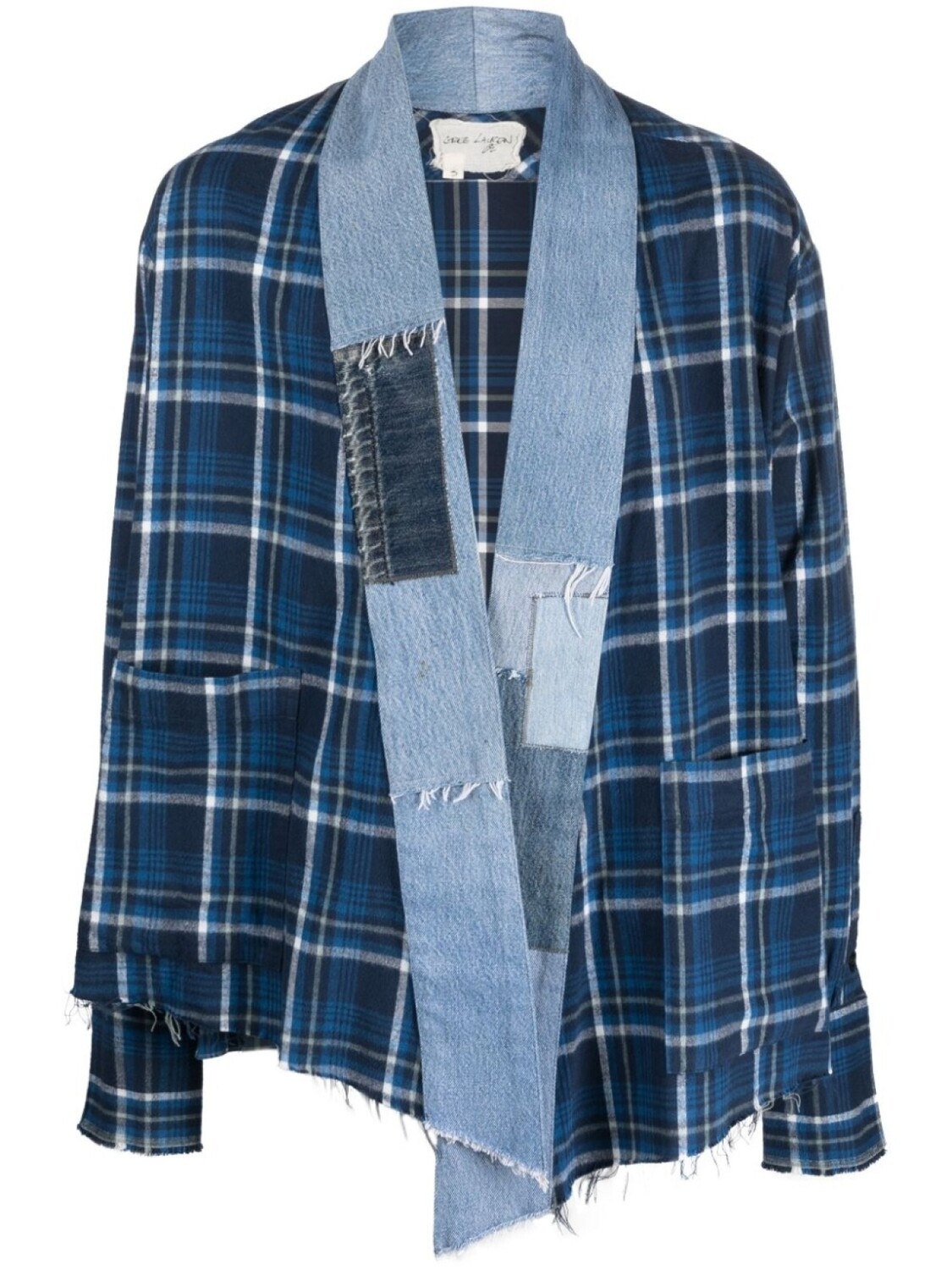 

Куртка в технике пэчворк Greg Lauren, синий