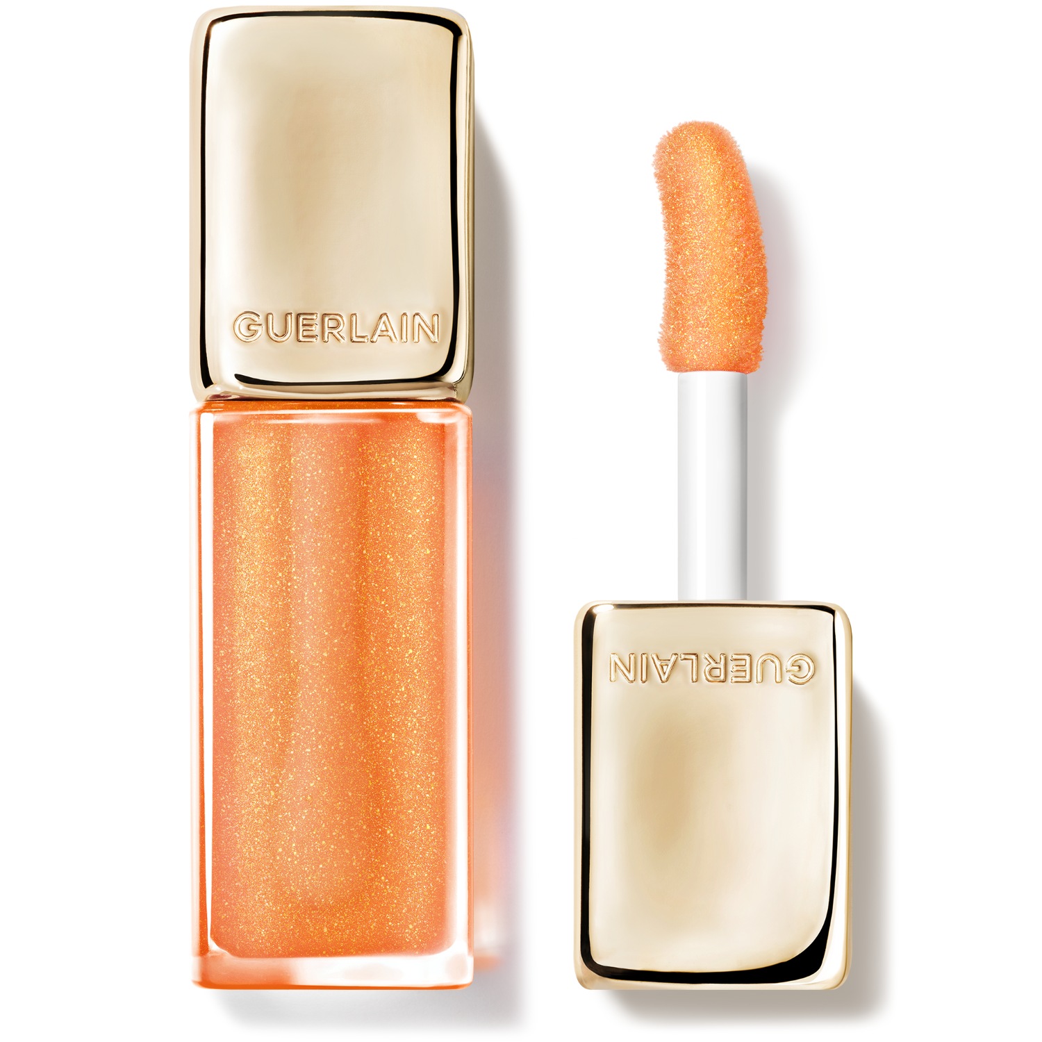 

Масло для губ kisskiss bee glow oil - limitierte edition Guerlain, 389 - sparkling peach, вес 9.5 гр.