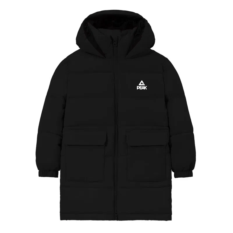 Детская куртка утепленная с капюшоном PEAK Black
