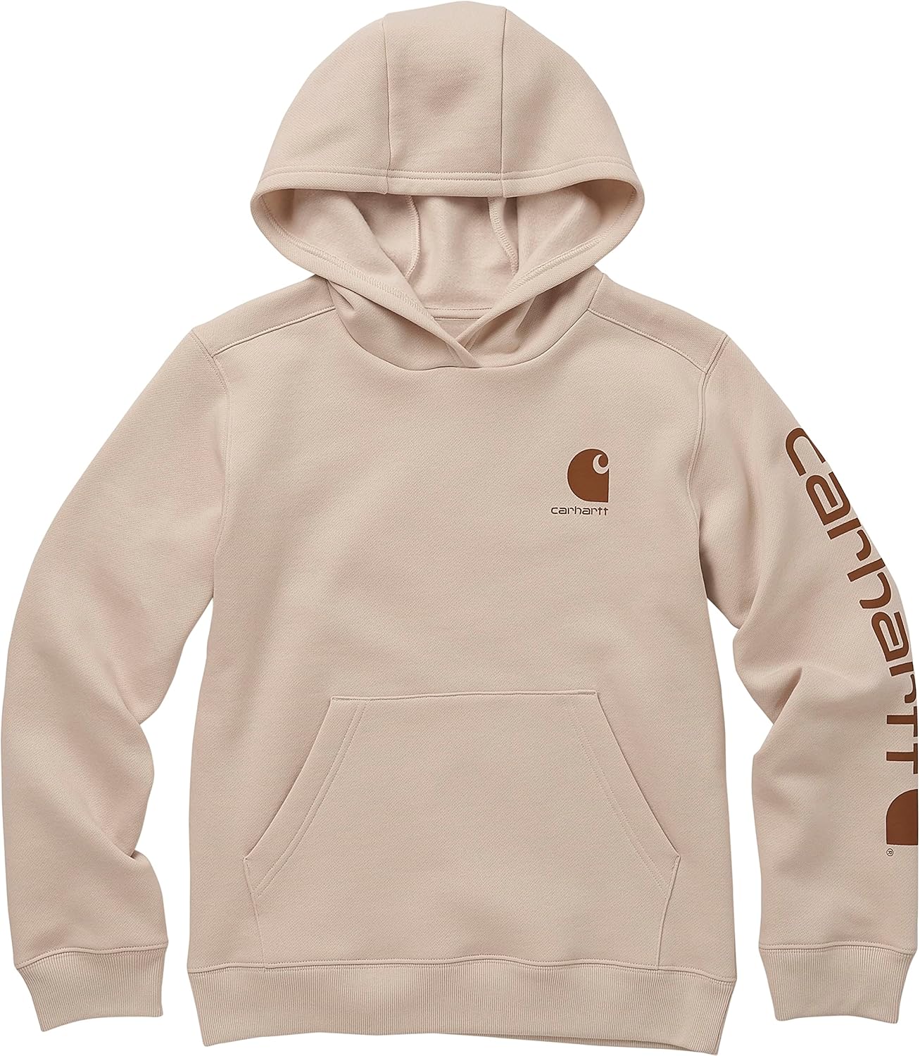 

Carhartt мальчиков худи флис пуловер свитшот, Dark Malt