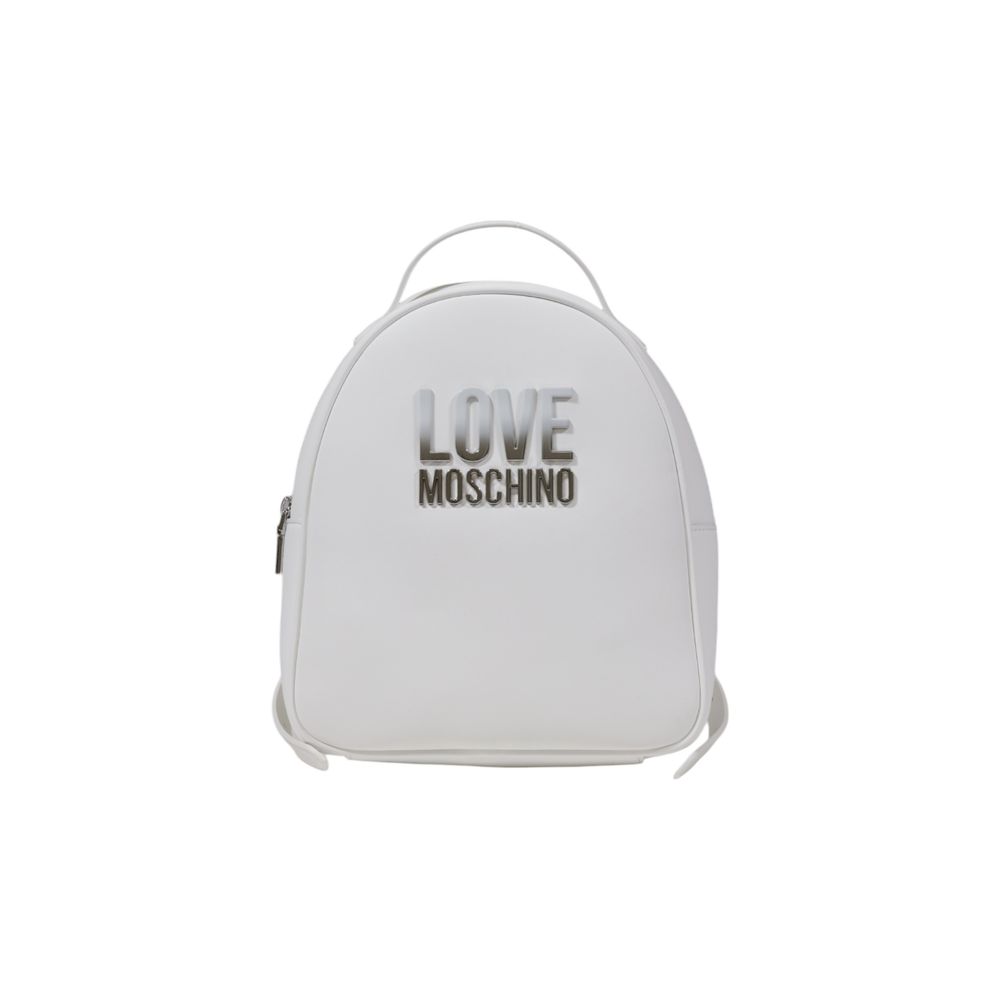 

Белый полиэтиленовый рюкзак Love Moschino
