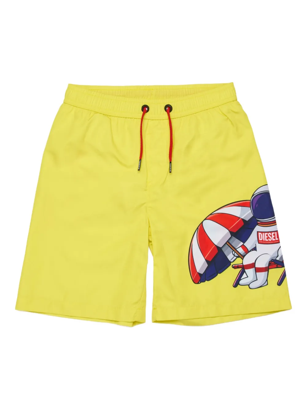 

Плавки-шорты с графичным принтом Diesel Kids, желтый