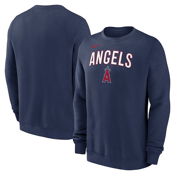 

Мужской свитшот navy Los Angeles Angels Nike, Синий, Мужской свитшот navy Los Angeles Angels Nike