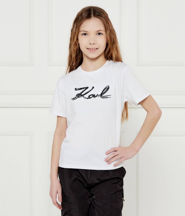 

Футболки Regular fit Karl Lagerfeld Kids, белый