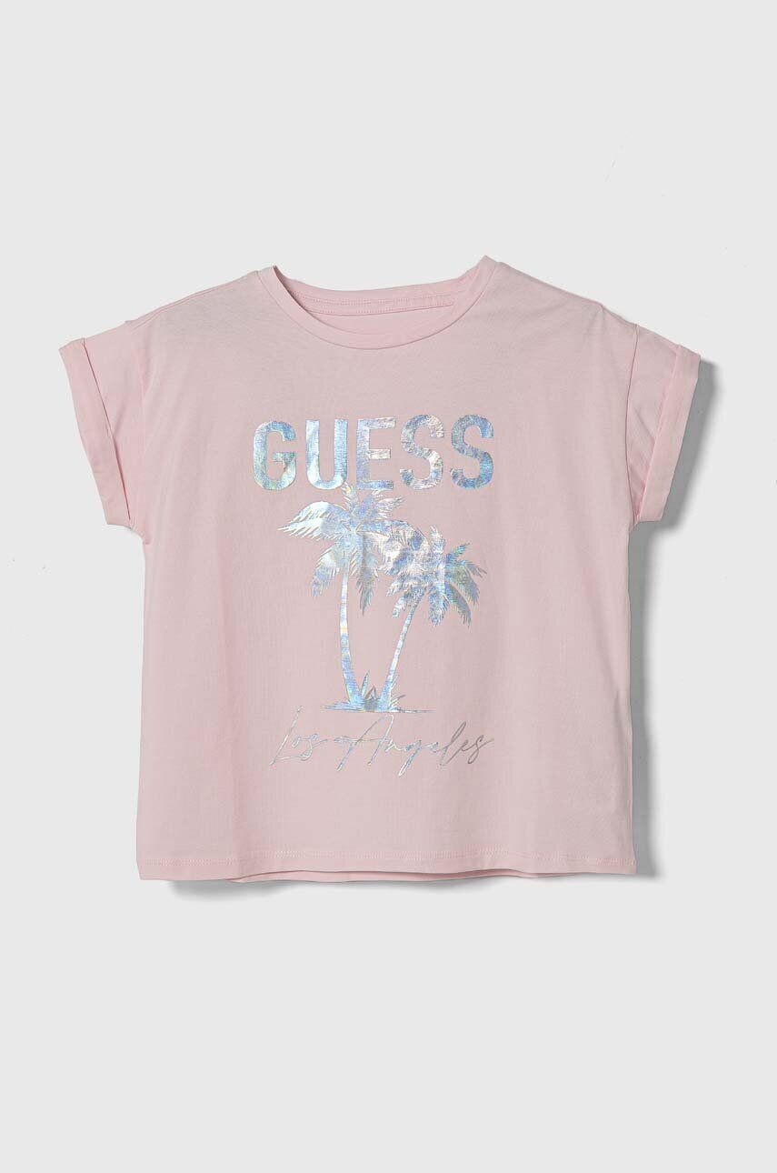 

Guess детскую футболку, розовый