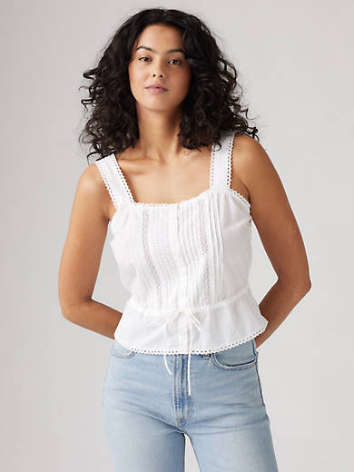 

Блузка Бриннли Levi's, цвет Bright White