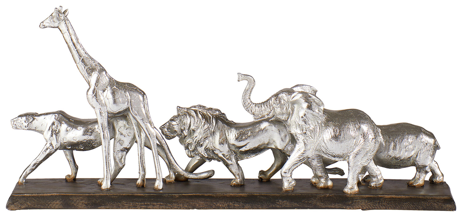 

Скульптура 50x23x9 см, коричневый/серебристый