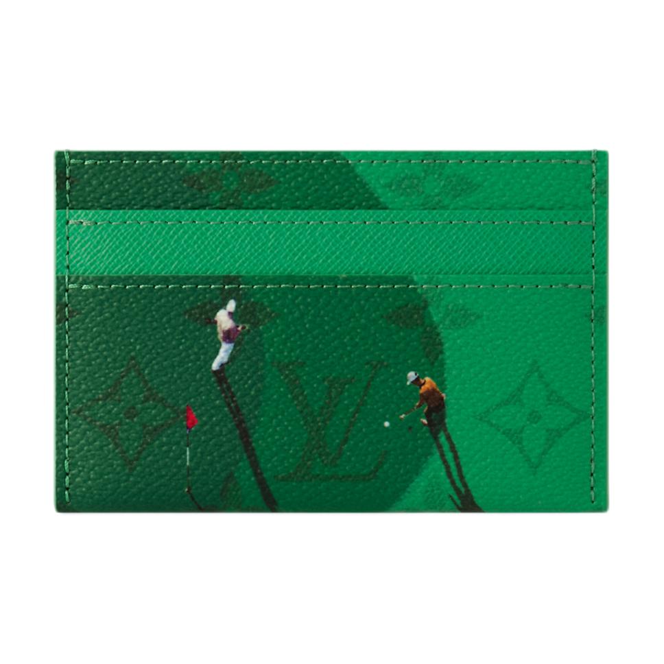 

LOUIS VUITTON Двойной чехол для гольф карт зеленый