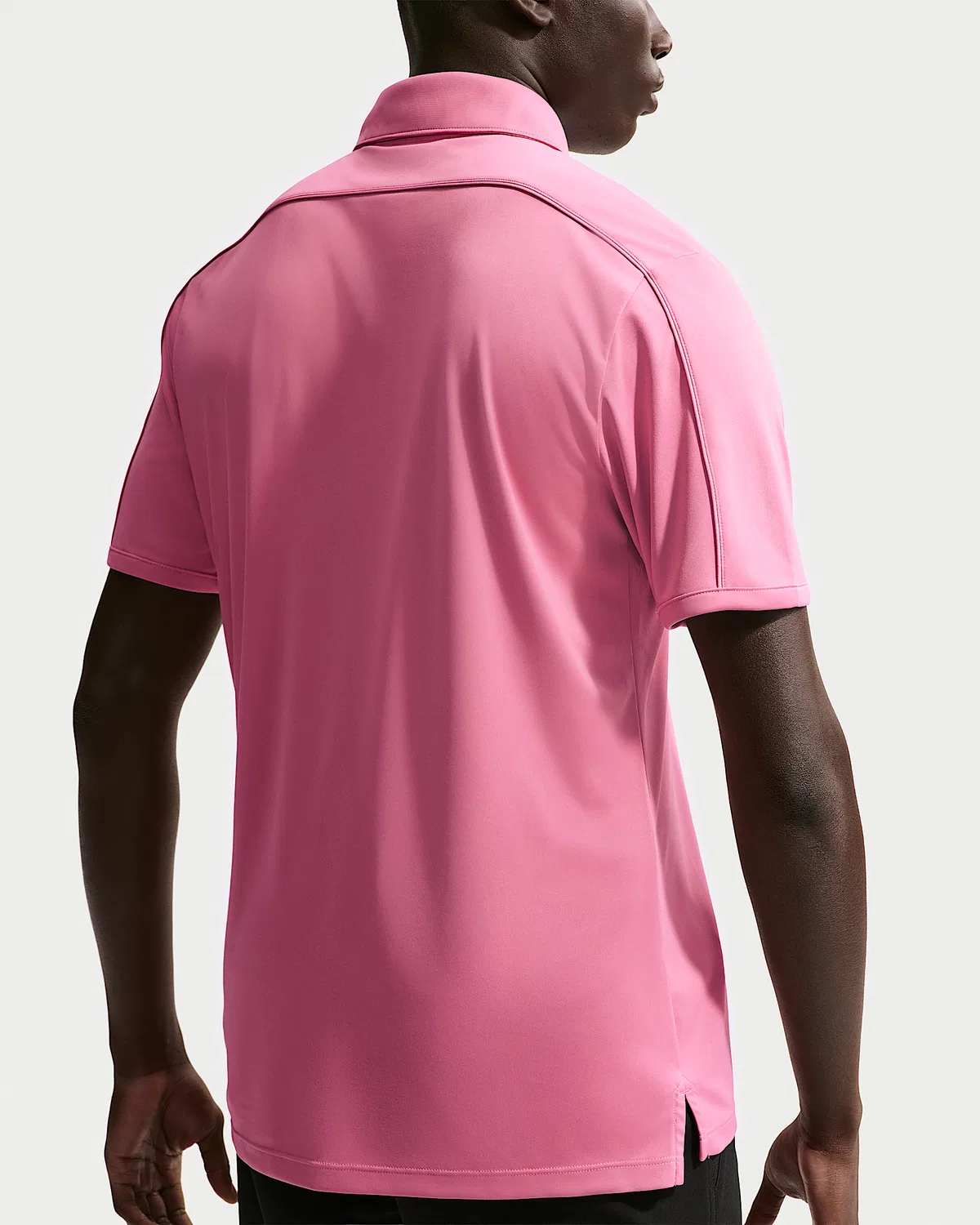 Мужское поло Nike Par Dri-FIT с логотипом на рукаве, Peony/Peony — фото 2