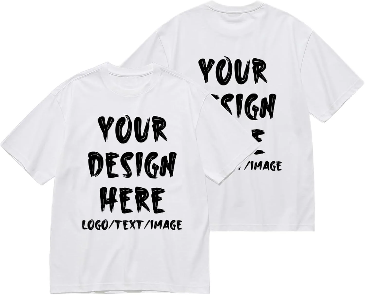 Футболка Custom Design с черным принтом