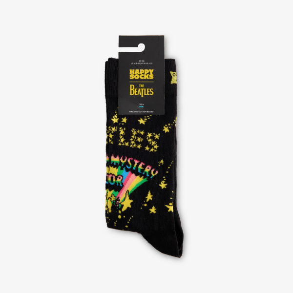 

Носки из хлопкового микса Beatles mystery Happy Socks, черный
