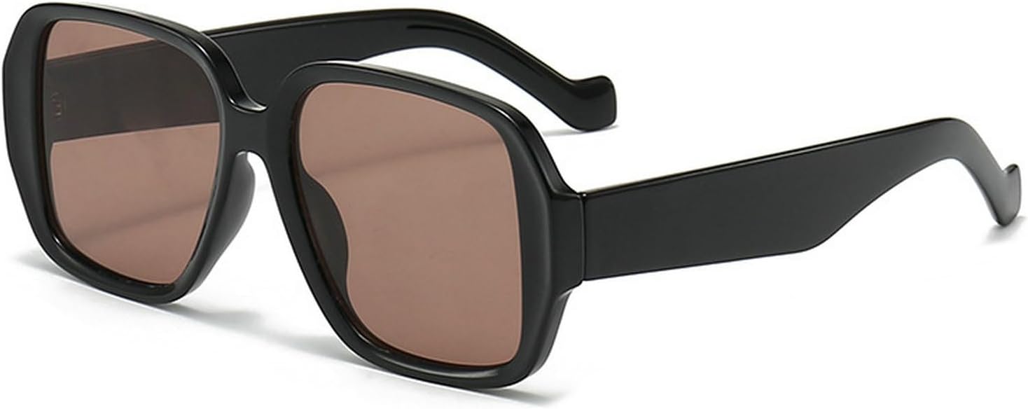 

Ретро-солнцезащитные очки-пилот квадратной оправы для женщин и мужчин в винтажном стиле 70-х и 80-х годов. Стильные солнцезащитные очки в квадратной оправе mincl, Black Brown