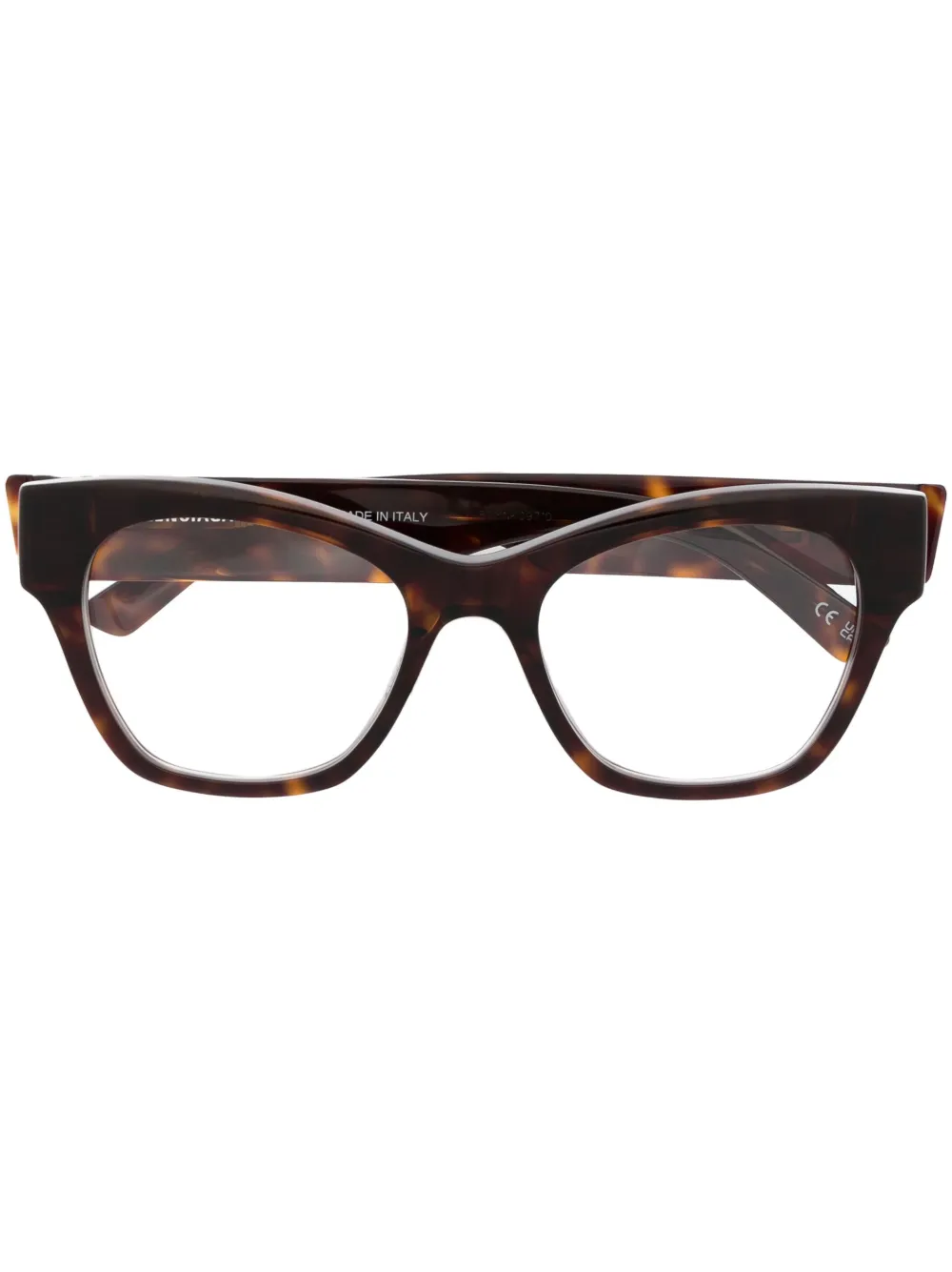 

Очки в оправе 'кошачий глаз' с логотипом Balenciaga Eyewear, коричневый