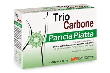 

Trio Carbone Плоский живот, добавка 10+10 пакетиков против вздутия живота Pool Pharma
