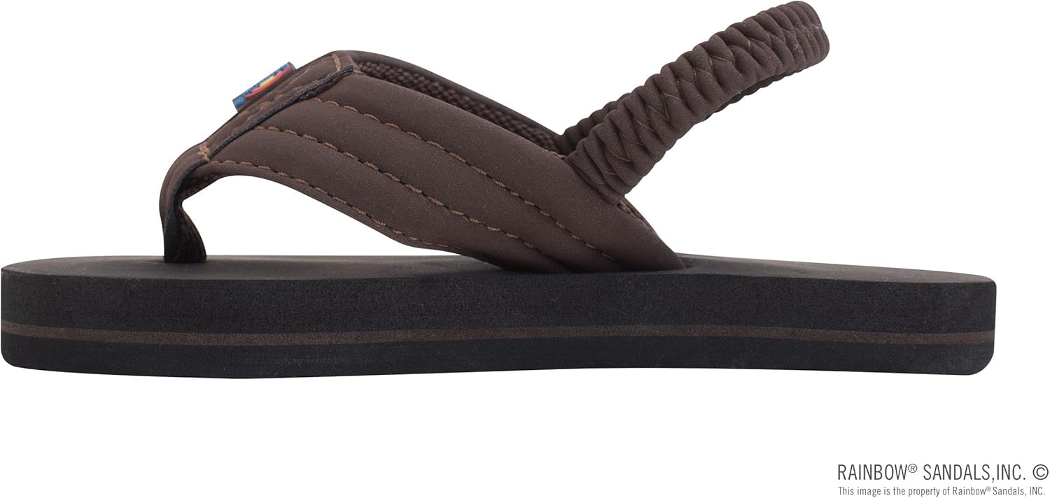 Детские сандалии Rainbow Sandals Grombow с мягкой резиновой подошвой, неопрена ремешком и задним ремешком, коричневый — фото 2