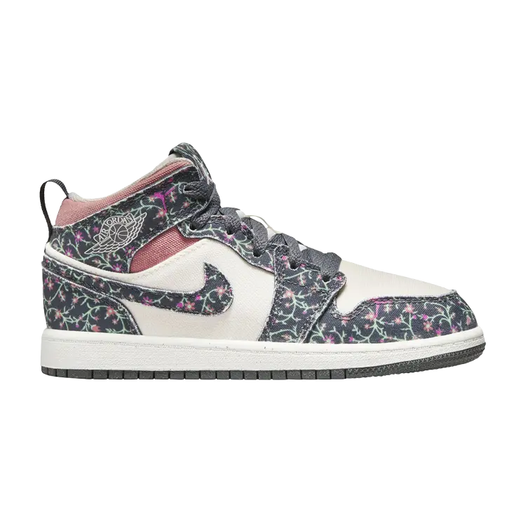 

Кроссовки Air Jordan 1 Mid SE PS, белый