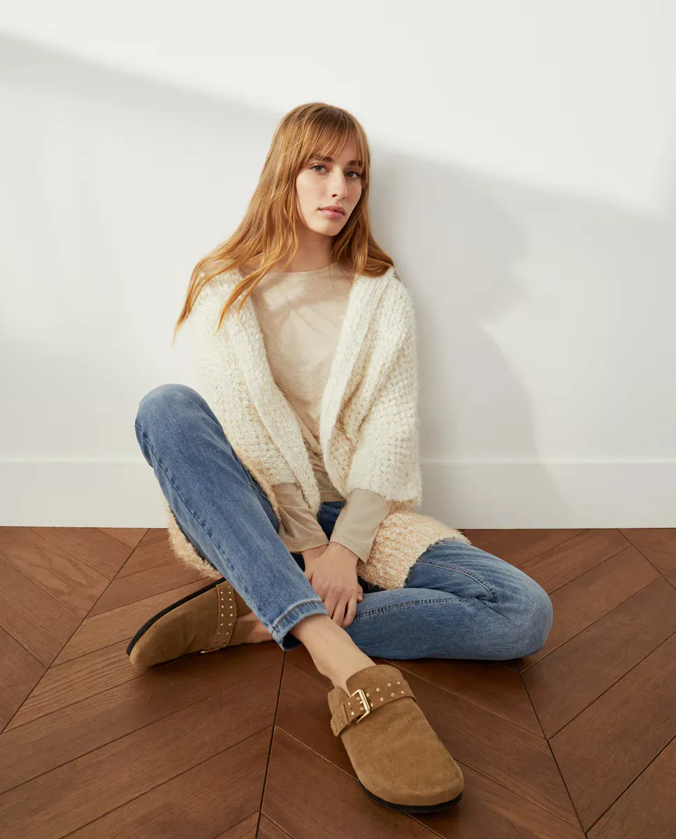 

Женская трикотажная куртка с капюшоном Southern Cotton, цвет 120 Crudo