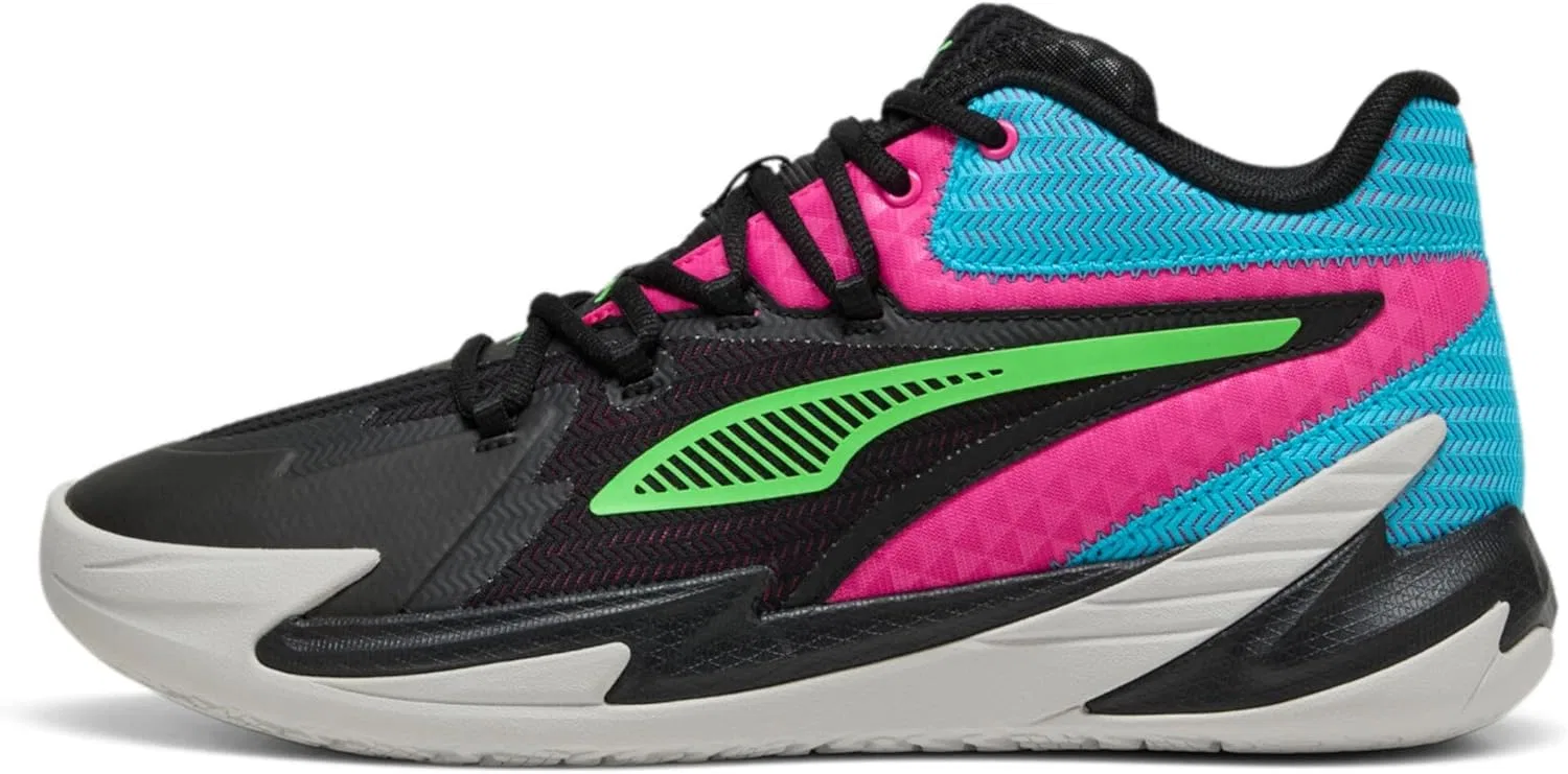 Мужские баскетбольные кроссовки PUMA Dagger, Black Fluro Pink Pes