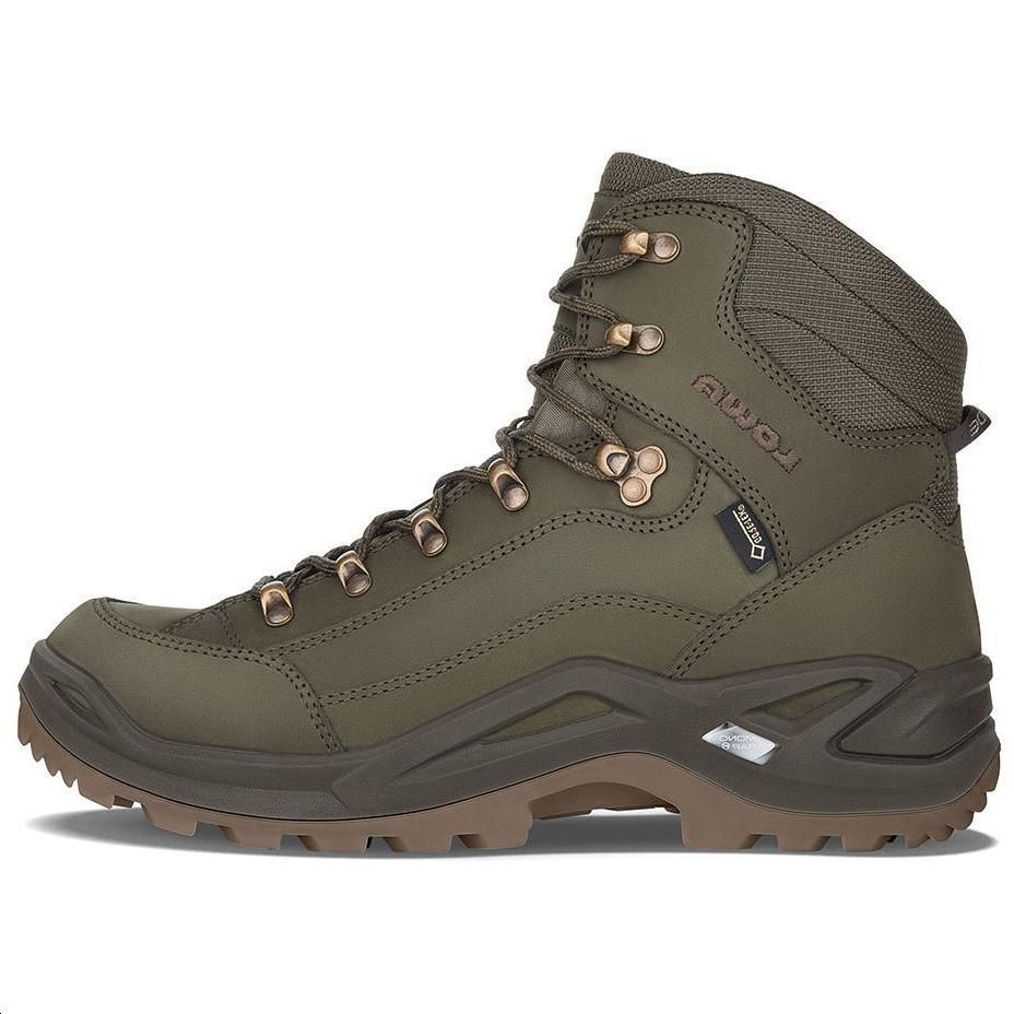 

Lowa Renegade GTX с мягкой подошвой и противоскользящей подошвой, мужские треккинговые кроссовки, зеленые