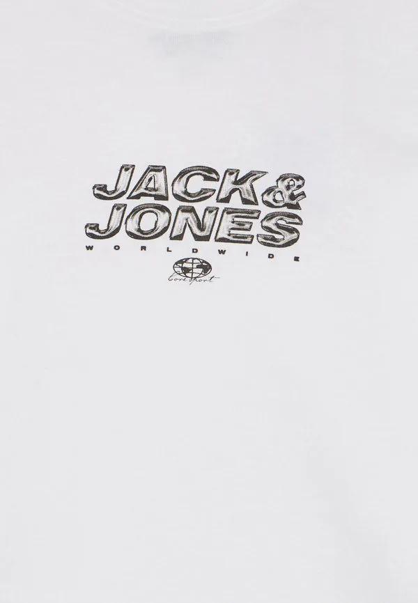 Футболка jcomineral с небольшим принтом спереди Jack & Jones Junior, Bright White — фото 3
