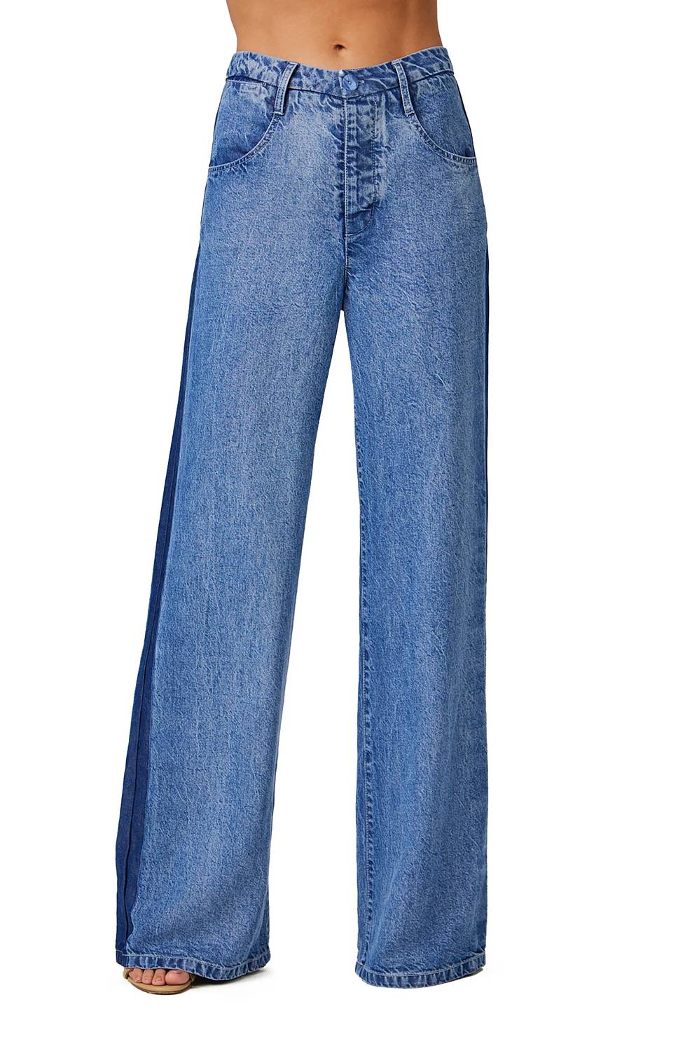 

Джинсы Anya Side Tacked Released цвета Vintage Laguna Wash Bella Dahl, Vintage Laguna Wash