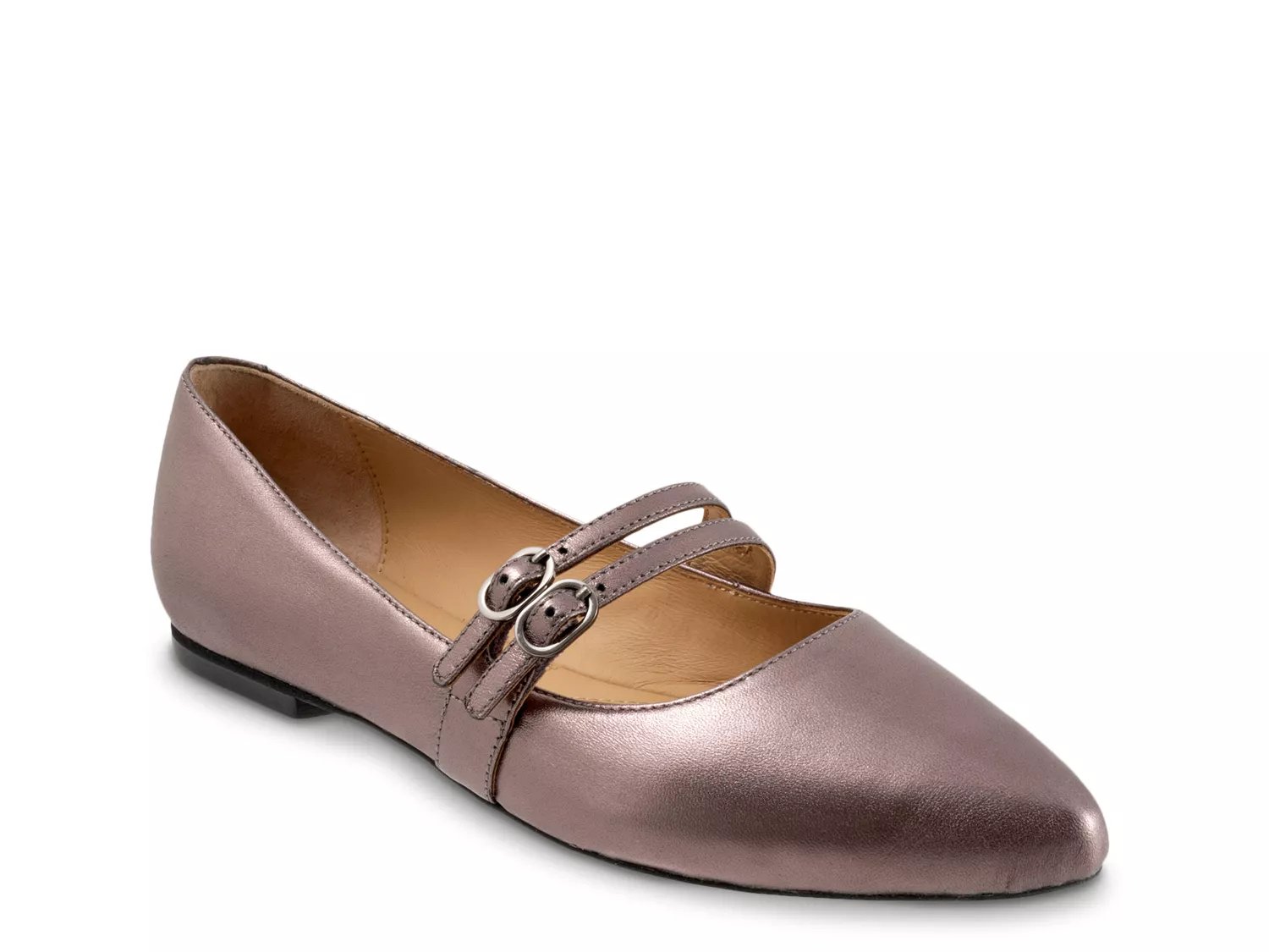 Балетки Trotters Emerald Mary Jane Flat, Copper Metallic