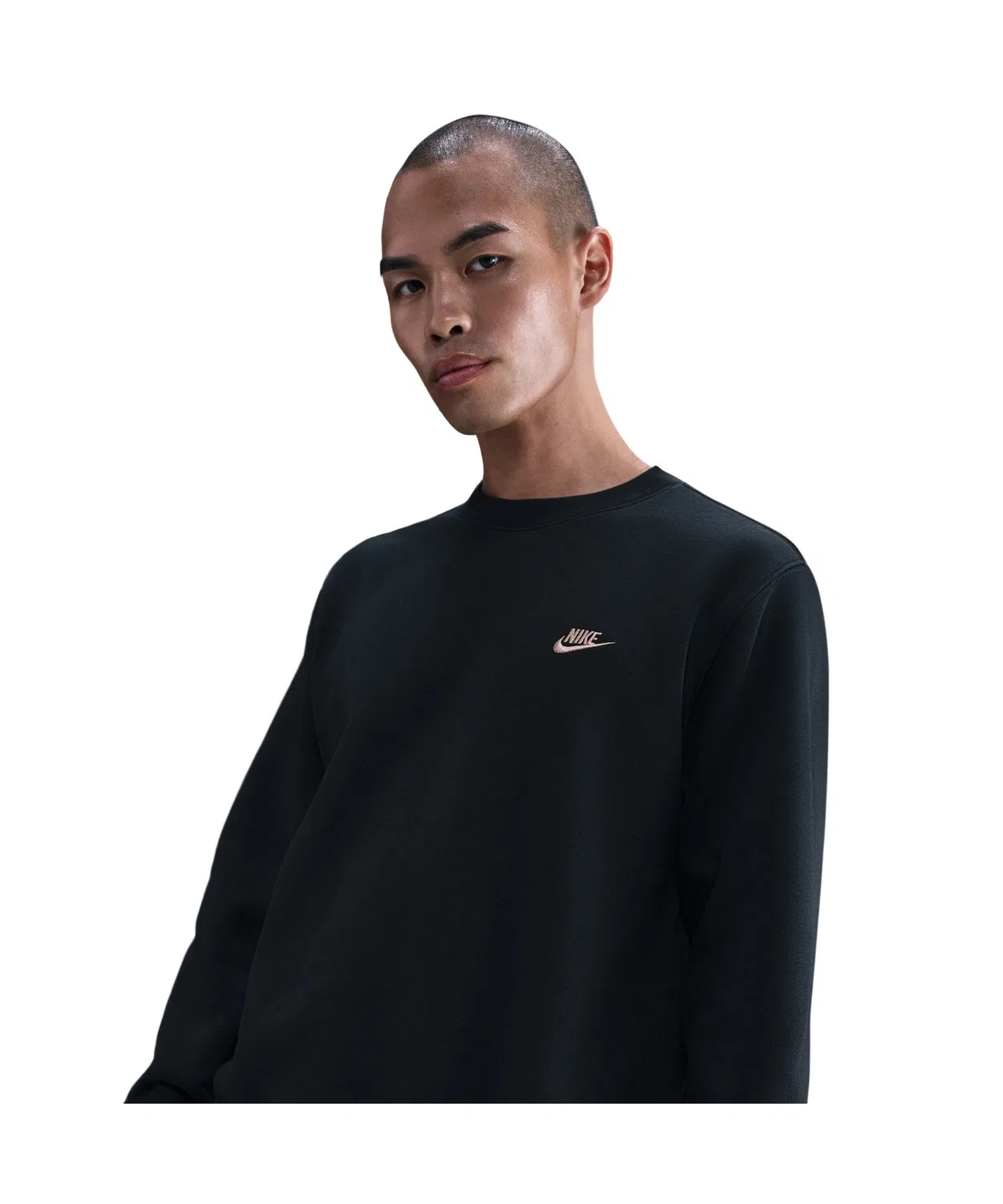 Свитшот Nike Club Crew с принтом, чёрный