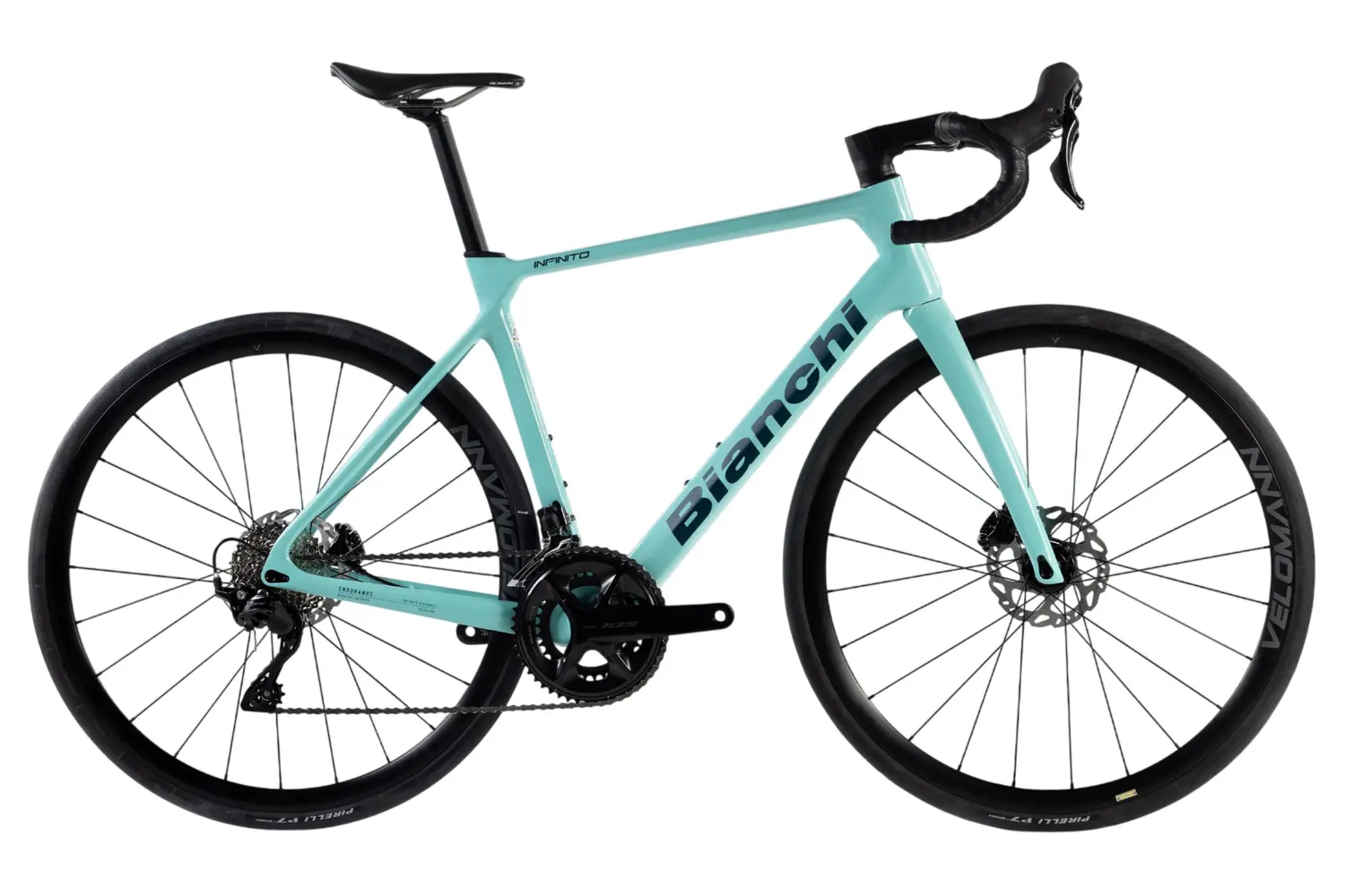 

Шоссейный велосипед Bianchi Infinito icr - 105 di2 - 28 дюймов - diamant - 2026, blau | 2k / ck16 / blue glossy - matt logo