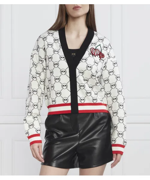 

Янтарный кардиган Regular fit Pinko, белый