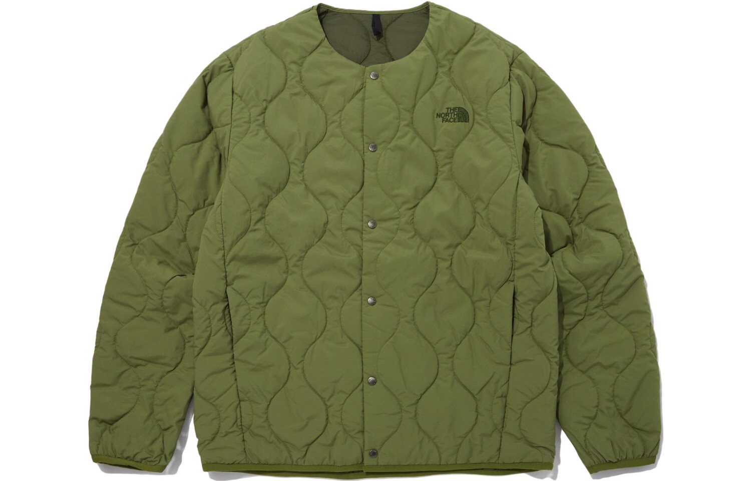 

Стеганая куртка унисекс зеленая The North Face, зеленый