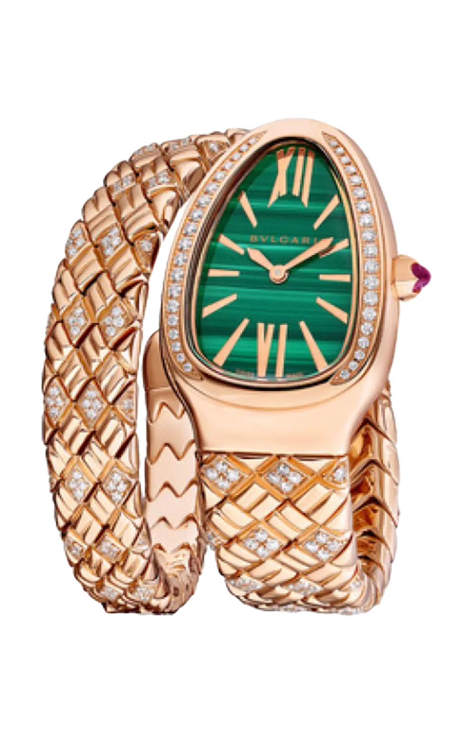 

Часы Bulgari Serpenti spiga с бриллиантами