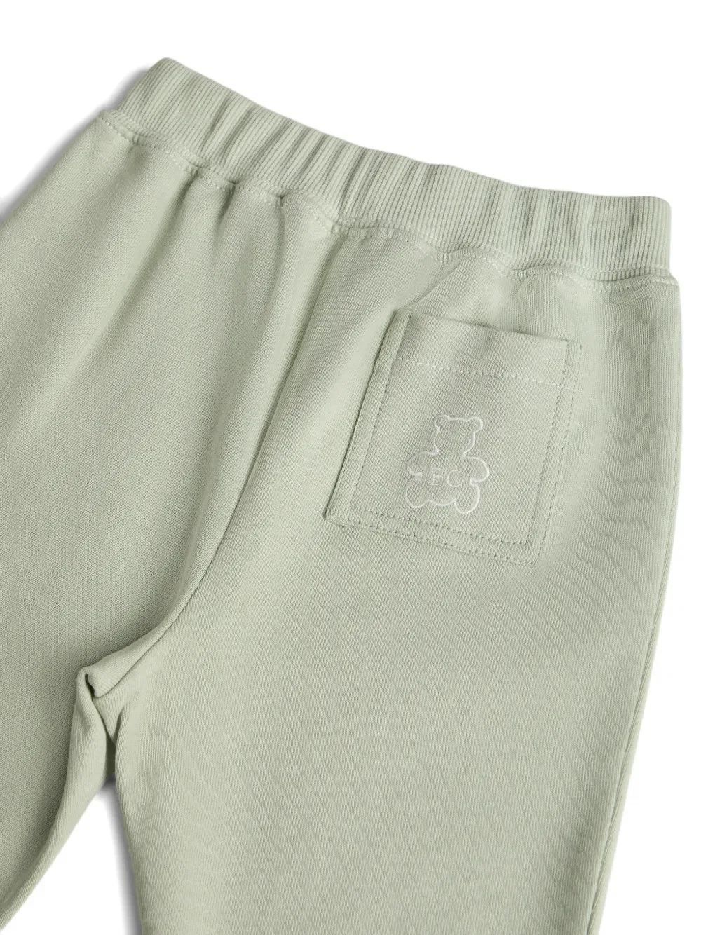 Хлопковые брюки Baby Bernie из французской махровой ткани Brunello Cucinelli Kids, зеленый — фото 3