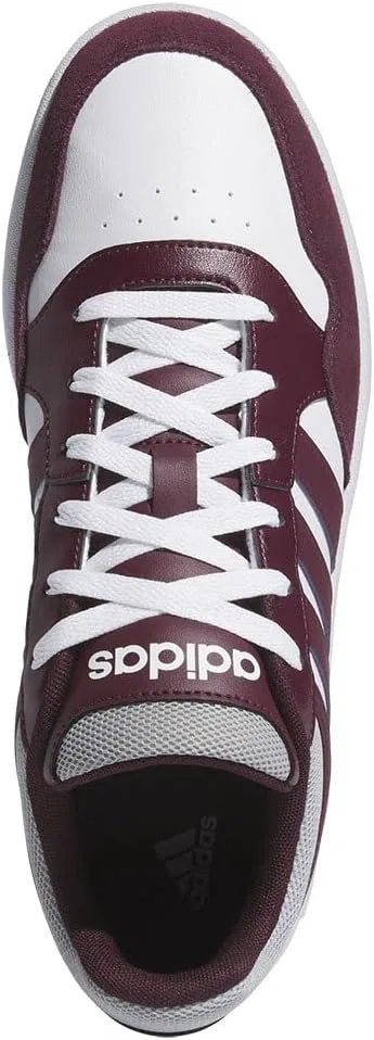 Мужские кроссовки Adidas Hoops 3.0 Low Classic Vintage, Cloud White Maroon Grey Two — фото 4