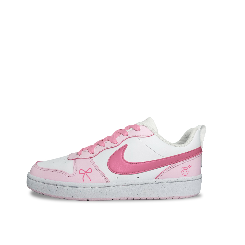 

Court Borough Berry Trouble противоскользящие устойчивые к истиранию низкие детские скейтбординг кроссовки Nike, розовый