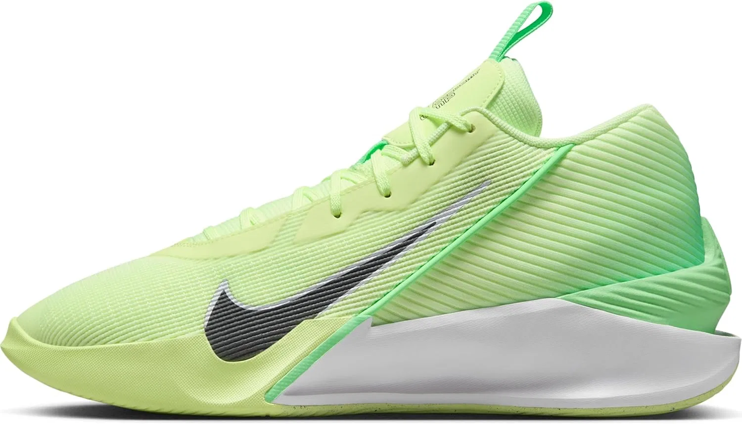 Кроссовки Nike GT Jump Academy на шнуровке, унисекс, для взрослых, Barely Volt Iron Grey Illusion Green
