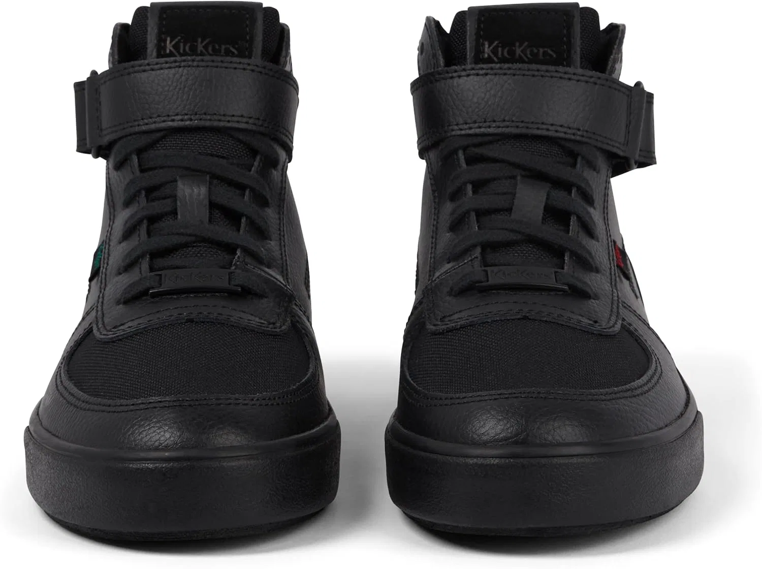 Мужские кроссовки Kickers Tovni Hi Mix Mesh Text, Black — фото 3