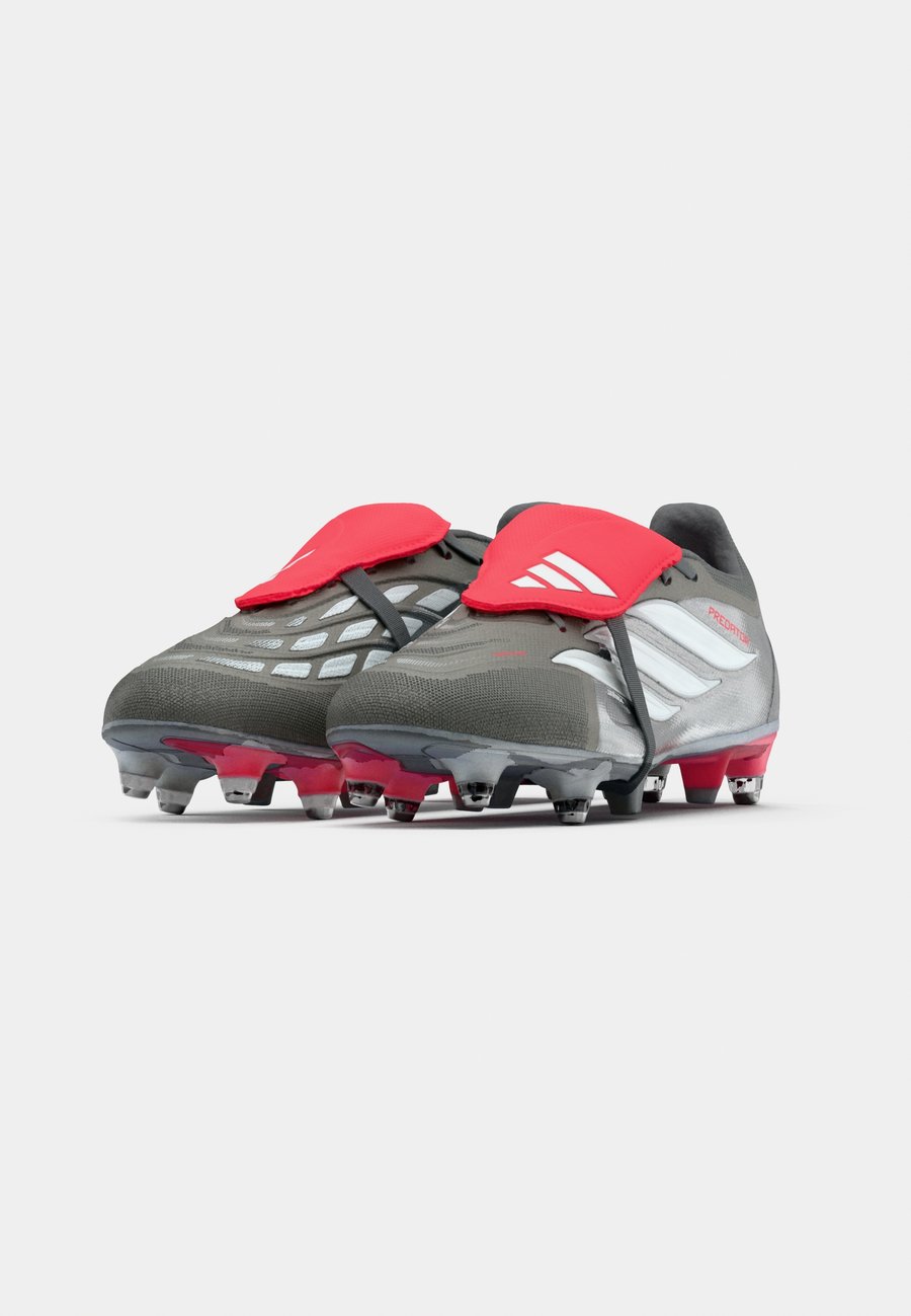 Кроссовки Adidas Performance PREDATOR LEAGUE FOLD OVER TONGUE SOFT GROUND, Iron Metallic/Metallic/Lucid Red/Metallic Grey — фото 3