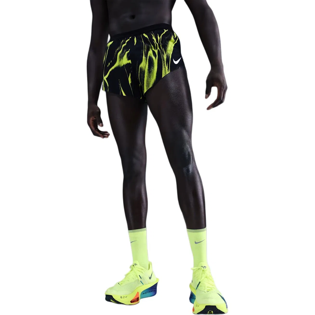 Шорты для бега AeroSwift Men's Dri-FIT Adv 2" Nike, Black Green