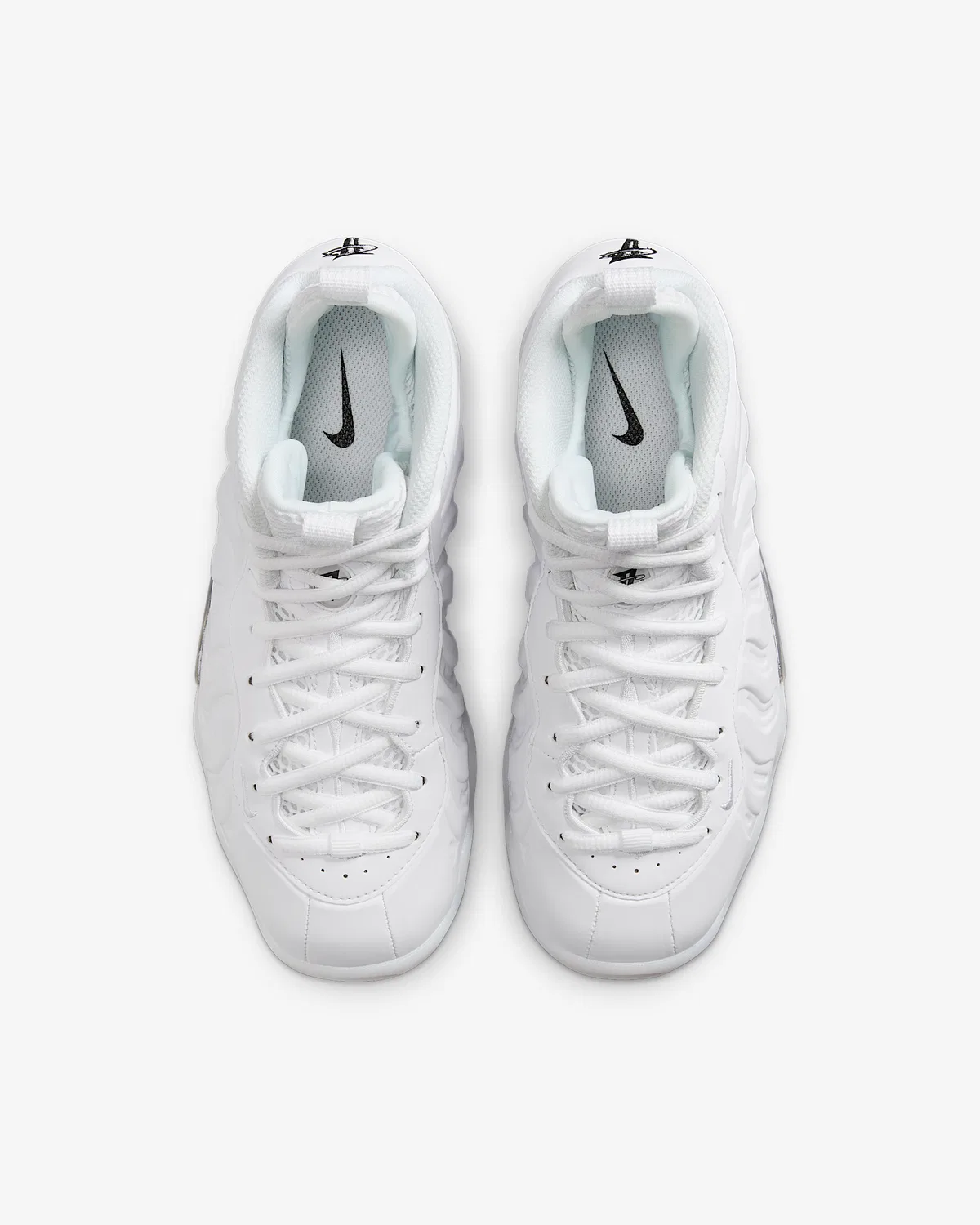Кроссовки Nike Little Posite One для детей, White/White/White — фото 4
