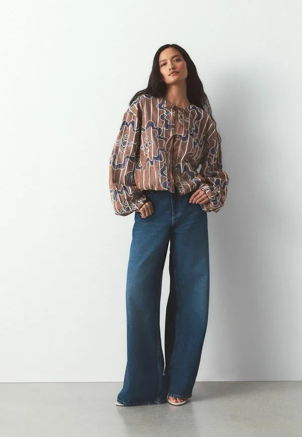 Куртка-Бомбер стандартного кроя с вышивкой cornelli. летняя куртка Next, Neutral Stripe — фото 2